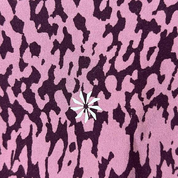 Athleta Salutation Stash 7/8 Tight Leggings Mauve Animal Print Workout‎ Small - Picture 4 of 5